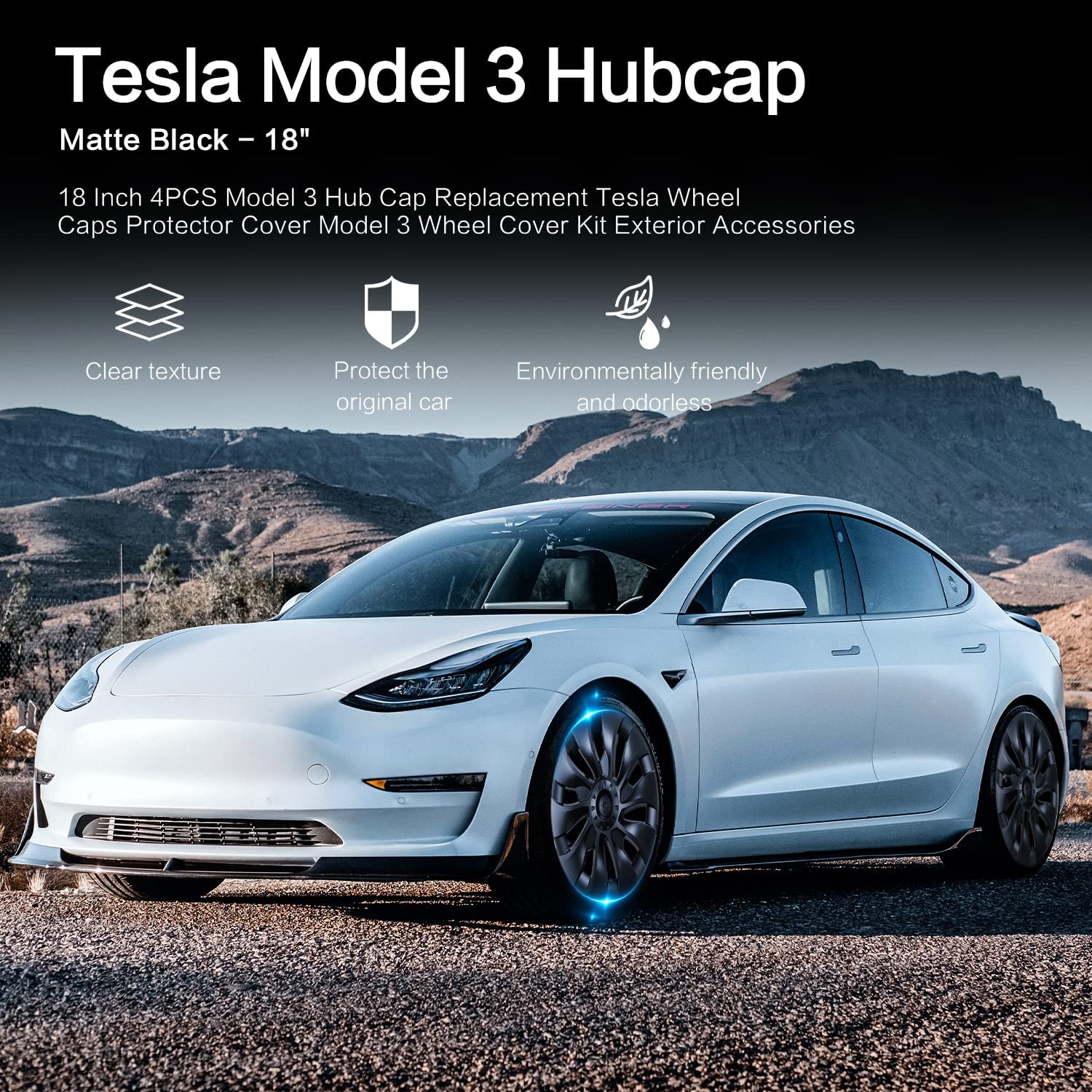Wheel covers 18 inch Tesla Model – Tesla+